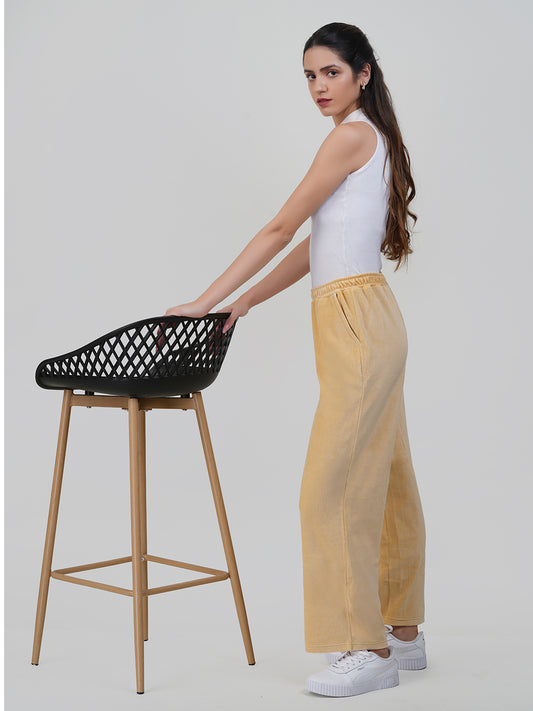 Women's Wide Leg Velour Pant image 2