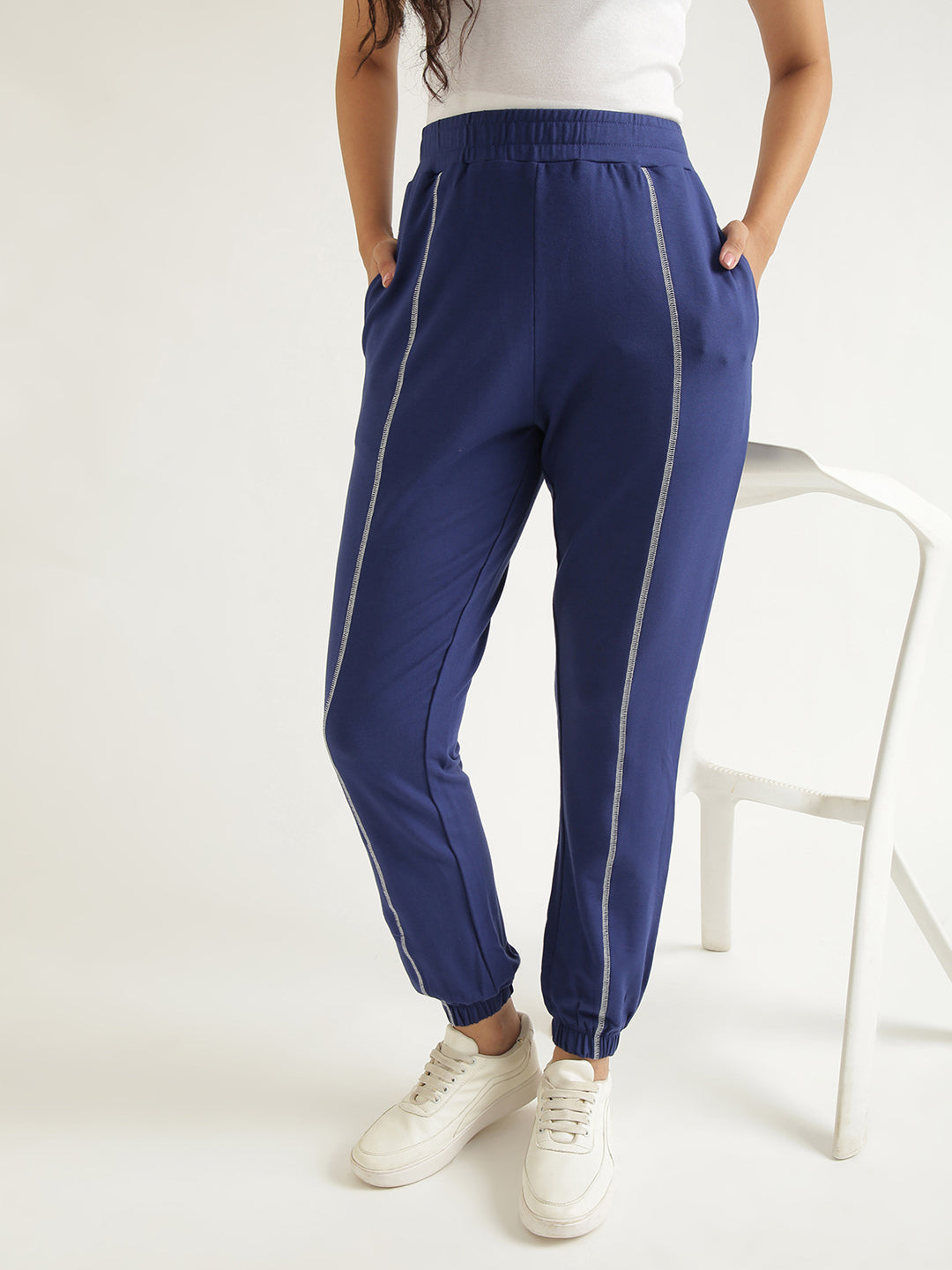 Women's Contrast Stitch Joggers