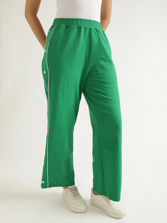 Women's Contrast Snap Wide Leg Pant image 3