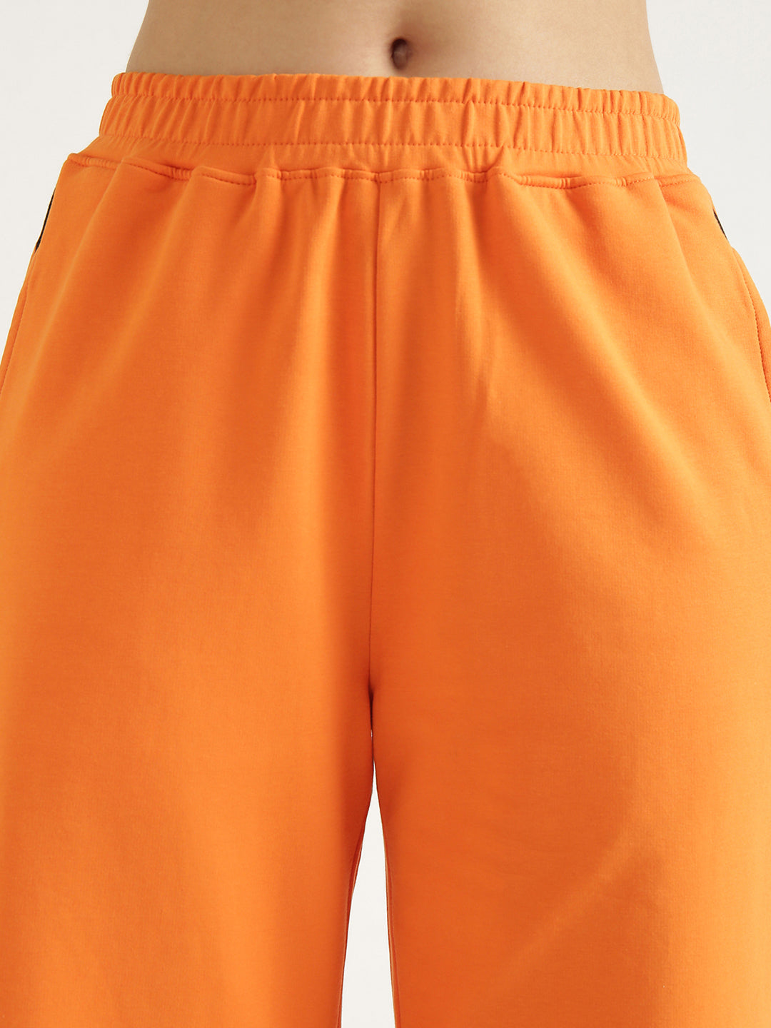 Women's Contrast Snap Wide Leg Pan